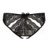 NO:XQSE - Bow-Embellished Open Women's Panties (Black) 