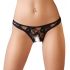 Cottelli - Lace Thong (Black)  - M