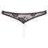 Cottelli - Pearl Open Lace Thong (Black) 