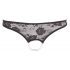 Cottelli - Pearl Open Lace Thong (Black)  - XL