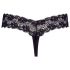 Cottelli - Double Pearl Lace Thong (Black)  - M