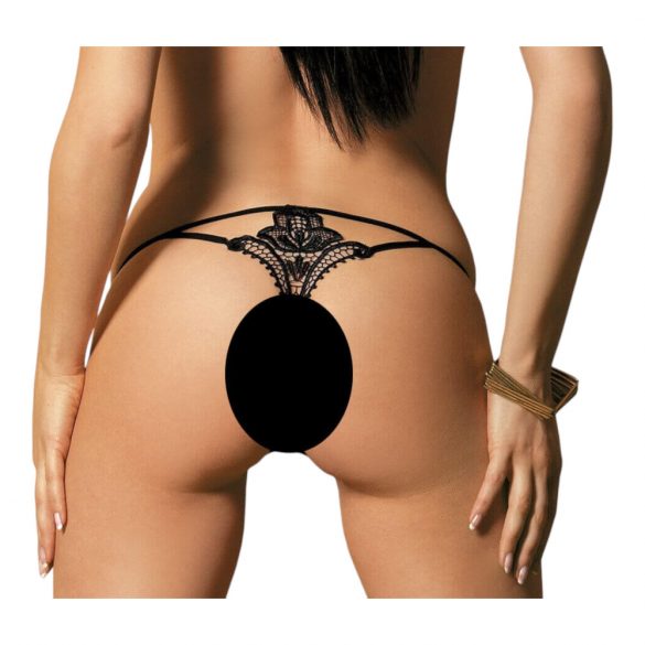 Obsessive Luiza - Tulip Thong (Black) 