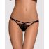 Obsessive Intensa - Double Strap Lace Thong (Black) 