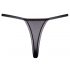 Cottelli - Luxury Embroidered Lily Thong (Black & White) 