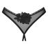 Obsessive Latinesa - open thong (black)  - M/L