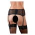 Cottelli - Basic Garter Belt (Black)  - XXL