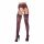 NO:XQSE - striped stockings with garter belt (black)  - L/XL