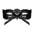 Obsessive - Embroidered Venetian Mask (Black) 