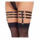 Cottelli - leather look garter belt (black) 