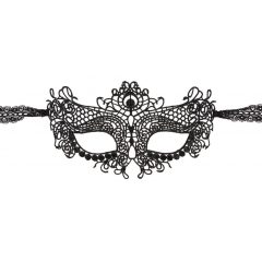 Cottelli - Embroidered lace effect mask (black)