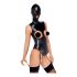 Bad Kitty - Open Cup Bodysuit with Hood (Black) 