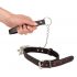 Bad Kitty - Heart Collar with Metal Leash (Black-Red)