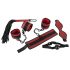 Bad Kitty - Velcro Bondage Set - Red-Black (5-Piece) 