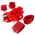 Bad Kitty - Velcro Faux Leather Bed Restraint Set (Red) 