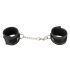 Vegan Fetish - Short Chain Handcuffs (Black) 