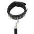 Vegan Fetish - Studded Collar with Leash (Black) 