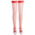 Cottelli - Dense Fishnet Thigh-Highs (Red)  - XL