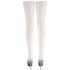 Cottelli - Satin Thigh-Highs (White)  - 2/M