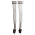 Cottelli - Thigh Highs with Silver Lace Trim  - 3