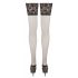 Cottelli - Thigh High Stockings with 15cm Lace Trim (Black)  - 4