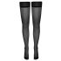 Cottelli - Small Polka Dot Thigh Highs (Black)  - 4