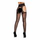 Cottelli - Lace Waist Fishnet Stockings (Black)  - 3