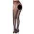 Cottelli Legwear - Open, Shimmering Fishnet Stockings - Black (S-L) 