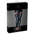 Noir - Lace Glossy Thigh Highs (Black)  - M