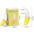 Lonely - Battery-Powered, Waterproof Banana Vibrator (Yellow-White) 