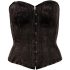 Cottelli - Embroidered Party Corset (Black)  - M