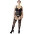 Cottelli Plus Size - Adjustable Garter Top (Black) 