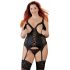 Cottelli Plus Size - Adjustable Garter Top (Black) 