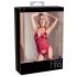 Abierta Fina - glittery chain top and thong (red)