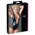 Cottelli - Shiny Mesh Bodysuit (Black)  - M