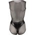 Cottelli - Shiny Mesh Bodysuit (Black)  - XL