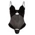 Cottelli - Velvet Adjustable Bodysuit (Black)  - 80B/M