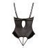 Cottelli - Velvet Adjustable Bodysuit (Black)  - 85C/L