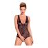 Obsessive Fiorenta - Pearl and Lace Bodysuit (Black) 