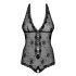 Obsessive Fiorenta - Pearl and Lace Bodysuit (Black) 