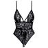 Kissable - Lace Bodysuit (Black)  - L/XL