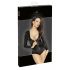 Noir - glossy long sleeve bodysuit (black) 