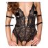 Cottelli Bondage - Open Lace Body (Black) - M