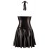 Noir - Layered Dress with Sheer Top and Neck Strap (Black) 