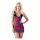 Cottelli - Exclusive Lace-up Lace Dress (Red-Black) 