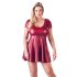 Cottelli Plus Size - A-Line Mini Dress (Burgundy) 