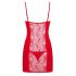 Obsessive Heartina - Sleepwear with Thong (Red)  - L/XL