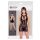 NO:XQSE - Lace Pattern Fishnet Mini Dress (Black) 