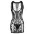 NO:XQSE - Lace Pattern Fishnet Mini Dress (Black) 