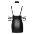 Cottelli Bondage - Glossy Mini Dress with Choker (Black) 