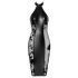 Noir - Glossy Translucent Halter Dress (Black) 